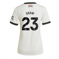 Manchester United Luke Shaw #23 Tretí Ženy futbalový dres 2024-25 Krátky Rukáv